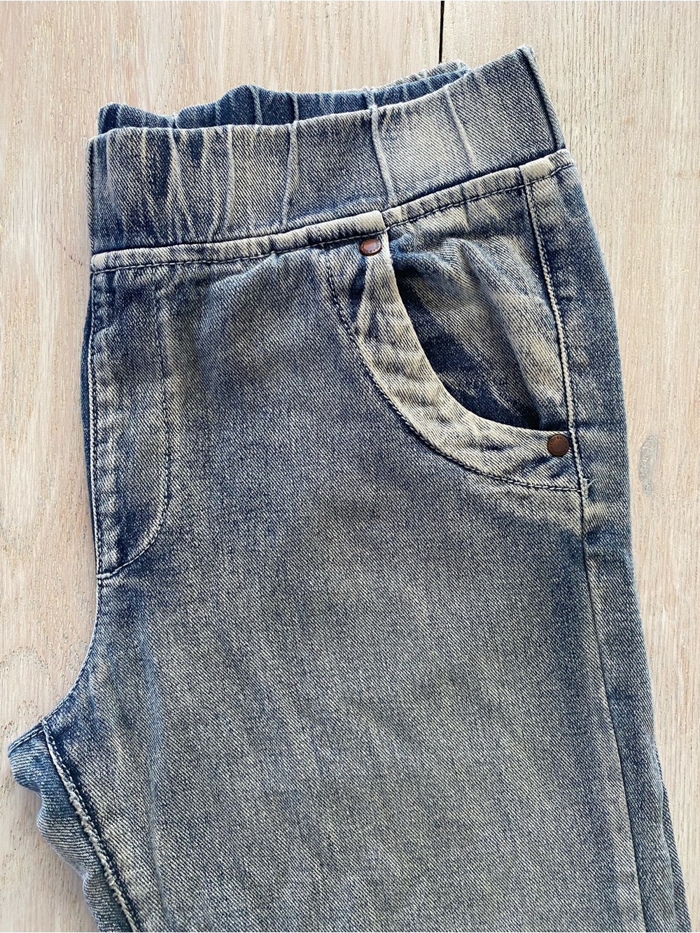 Bullhead Light Blue womans Denim Jogger Pants